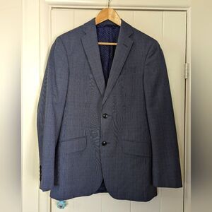 Ted Baker Plaid Preppy Academia Workwear Elegant Wool Sports Coat Blazer 36R
